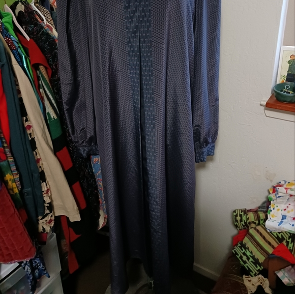 Vintage long sleeve dress vintage size 16 - Picture 2 of 8